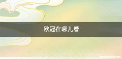 欧冠在哪儿看