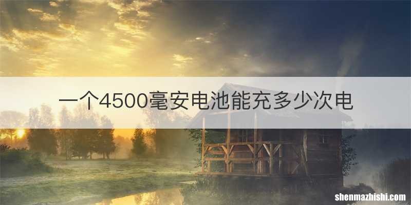 一个4500毫安电池能充多少次电