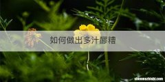 如何做出多汁醪糟