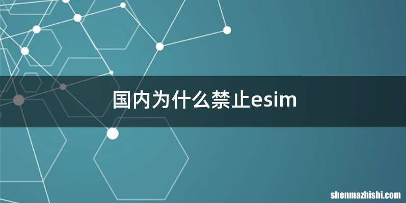 国内为什么禁止esim