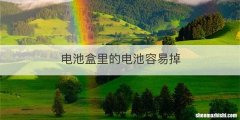 电池盒里的电池容易掉