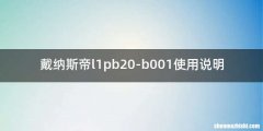 戴纳斯帝l1pb20-b001使用说明