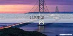 训息组词