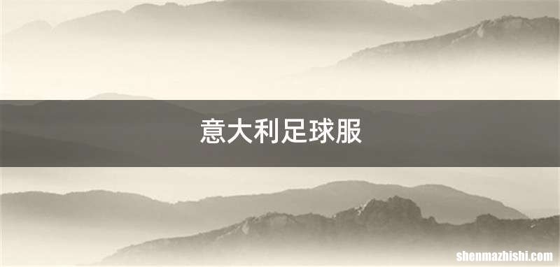 意大利足球服