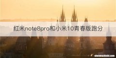 红米note8pro和小米10青春版跑分