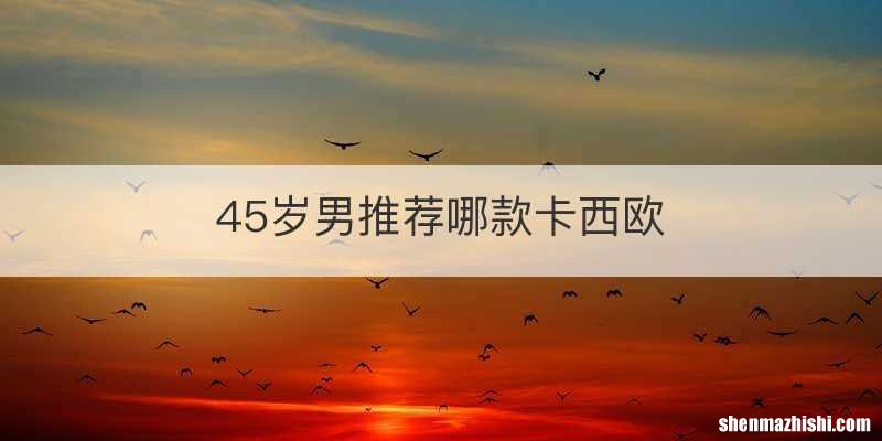 45岁男推荐哪款卡西欧