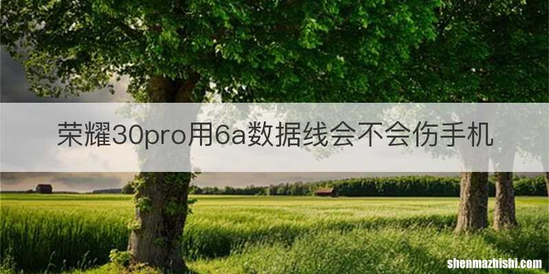 荣耀30pro用6a数据线会不会伤手机