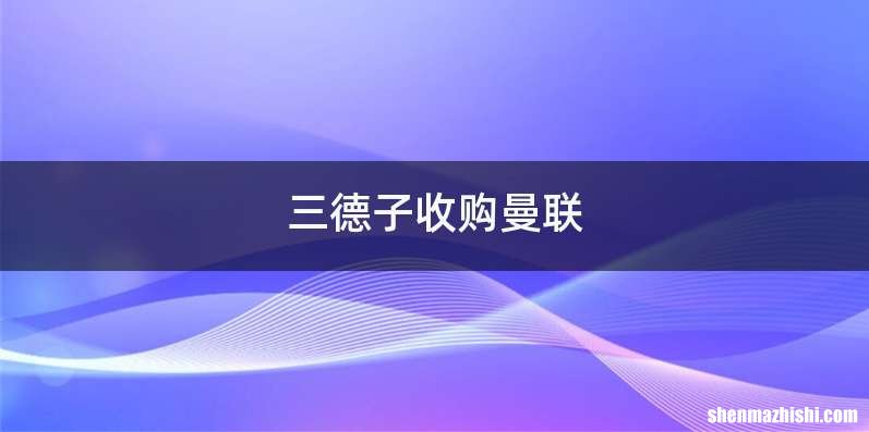 三德子收购曼联