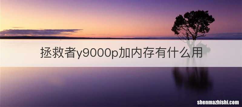 拯救者y9000p加内存有什么用