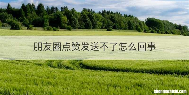 朋友圈点赞发送不了怎么回事