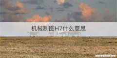 机械制图H7什么意思