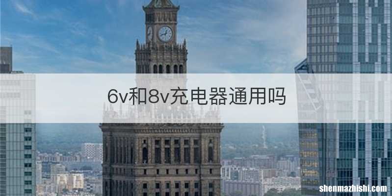6v和8v充电器通用吗