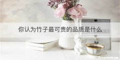你认为竹子最可贵的品质是什么