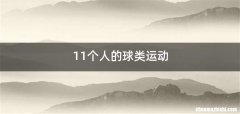 11个人的球类运动