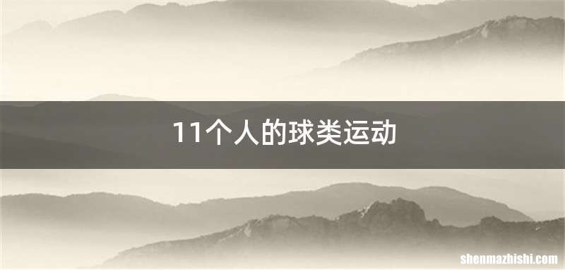 11个人的球类运动
