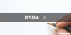 曼城最强11人