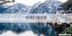 低调的填词是