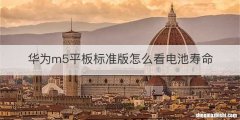 华为m5平板标准版怎么看电池寿命