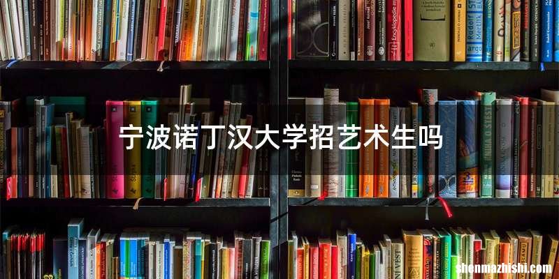 宁波诺丁汉大学招艺术生吗