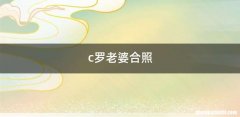 c罗老婆合照