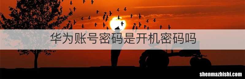华为账号密码是开机密码吗