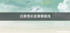 白滑雪衫发黄哪能洗