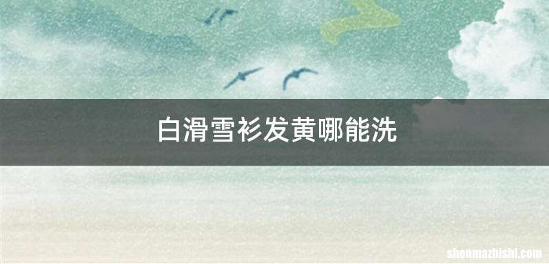 白滑雪衫发黄哪能洗