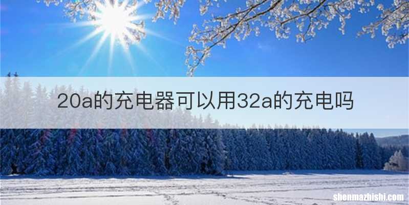 20a的充电器可以用32a的充电吗