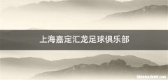 上海嘉定汇龙足球俱乐部