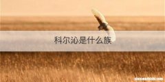 科尔沁是什么族