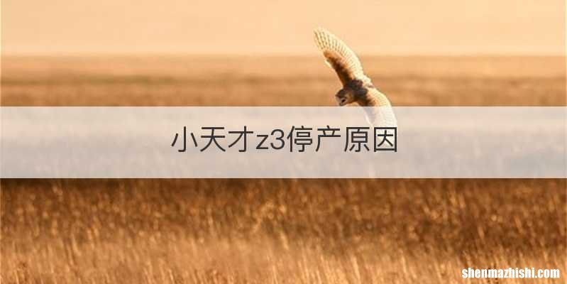 小天才z3停产原因