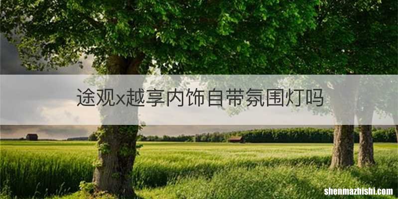 途观x越享内饰自带氛围灯吗