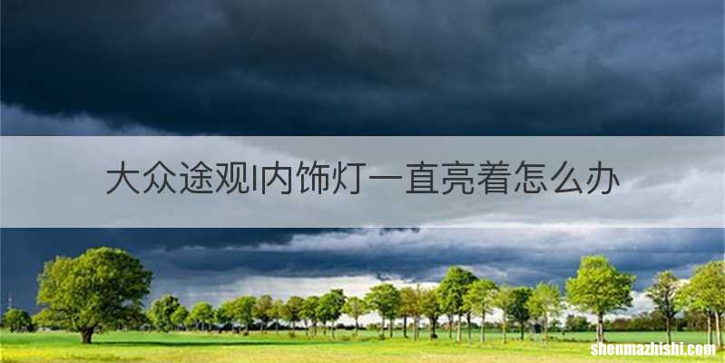 大众途观l内饰灯一直亮着怎么办