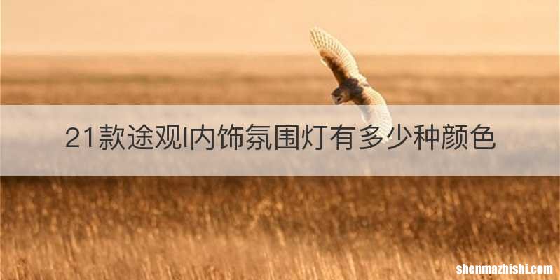 21款途观l内饰氛围灯有多少种颜色