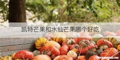 凯特芒果和水仙芒果哪个好吃