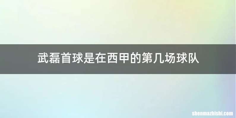 武磊首球是在西甲的第几场球队