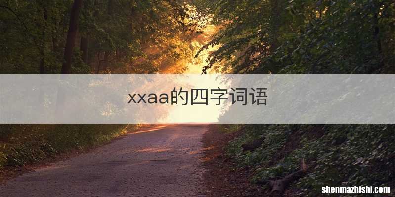 xxaa的四字词语