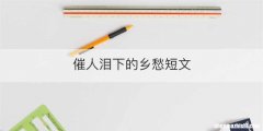催人泪下的乡愁短文