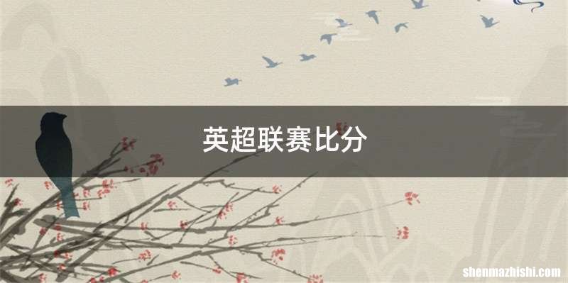 英超联赛比分