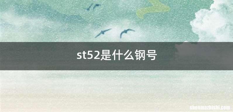 st52是什么钢号