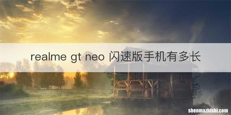 realme gt neo 闪速版手机有多长