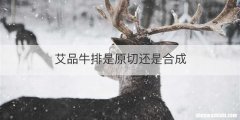 艾品牛排是原切还是合成