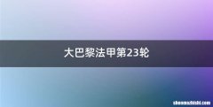 大巴黎法甲第23轮