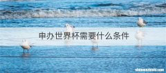 申办世界杯需要什么条件