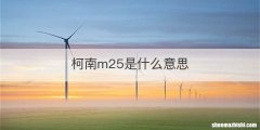 柯南m25是什么意思