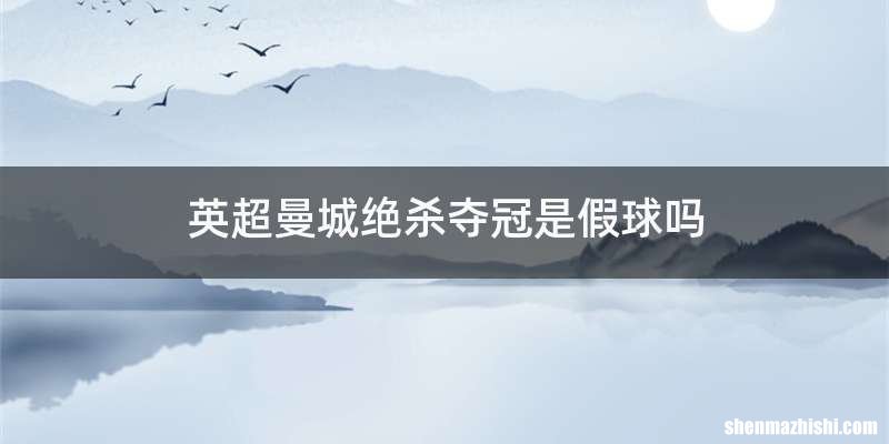 英超曼城绝杀夺冠是假球吗