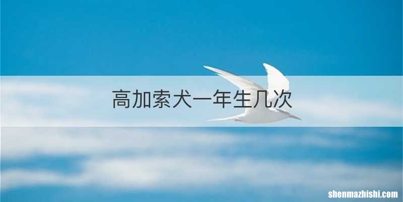 高加索犬一年生几次