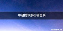中超的球票在哪里买