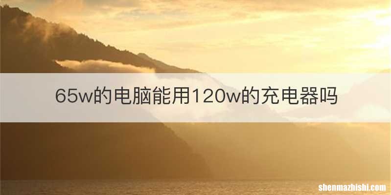 65w的电脑能用120w的充电器吗