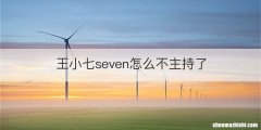 王小七seven怎么不主持了